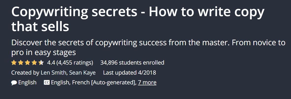 copywriting course