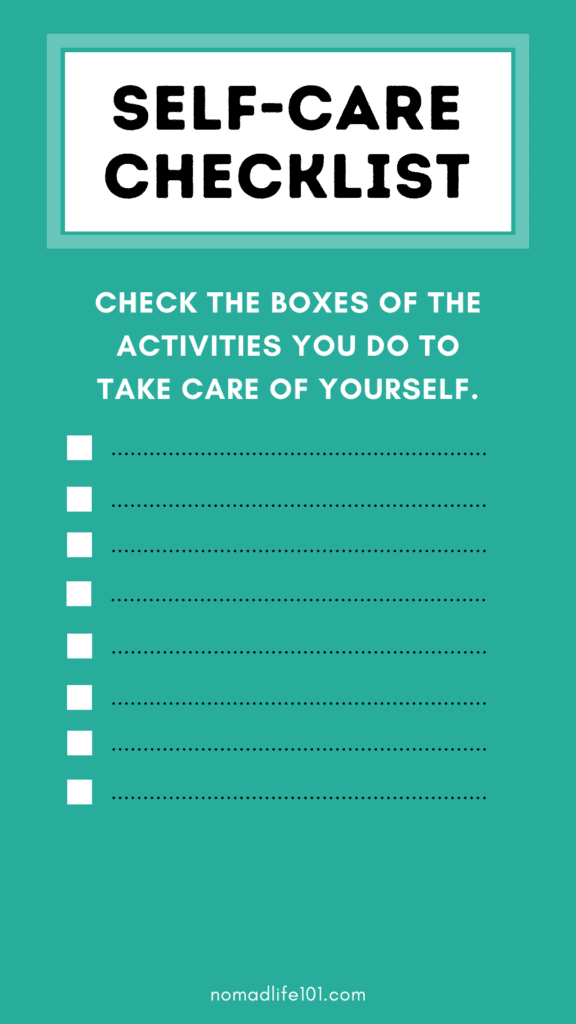 Self-Care Checklist So You Can Take Care of Yourself | 2021