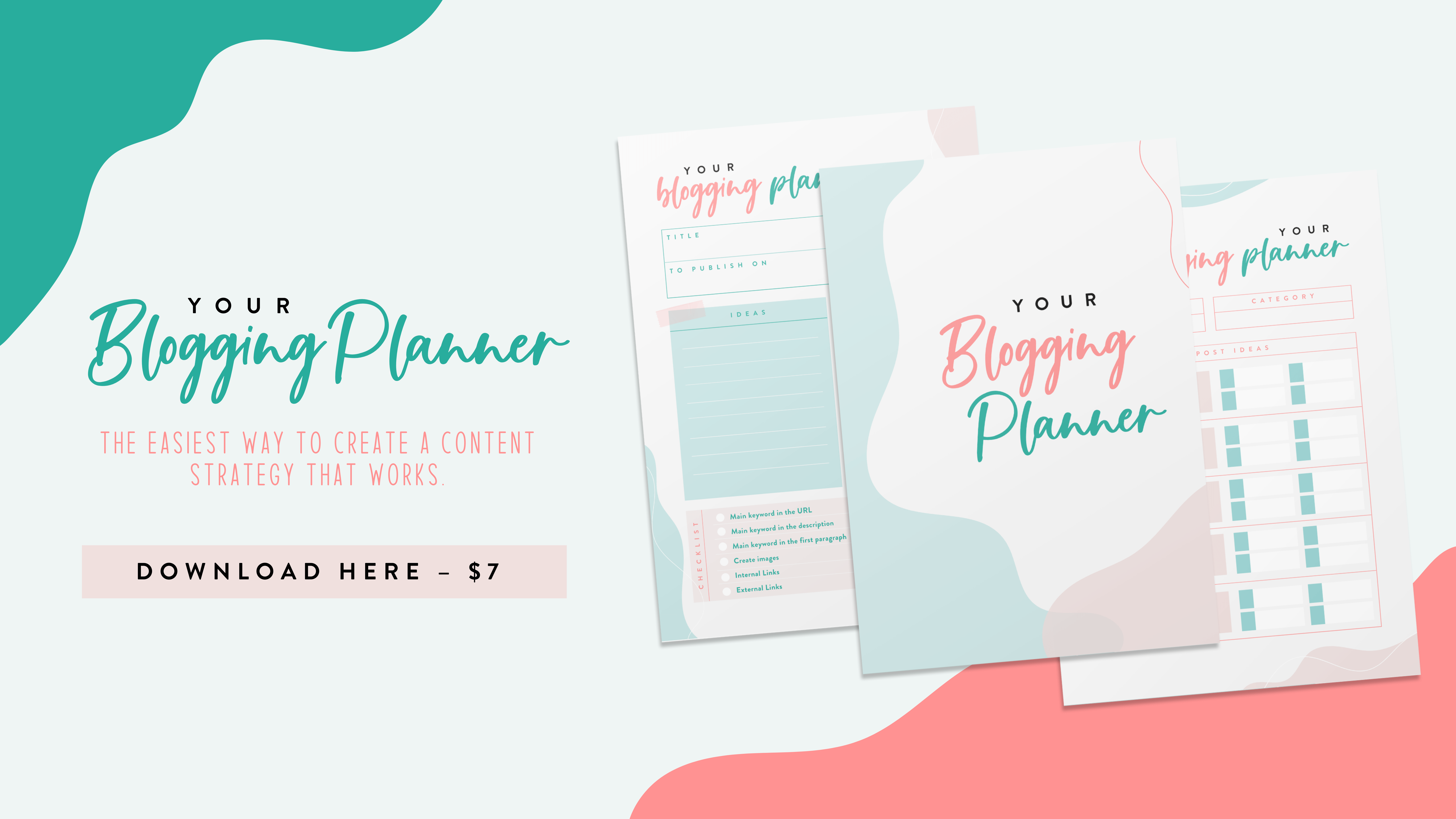 blogging planner