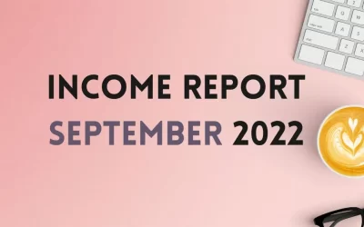 Blog Income Report September 2022