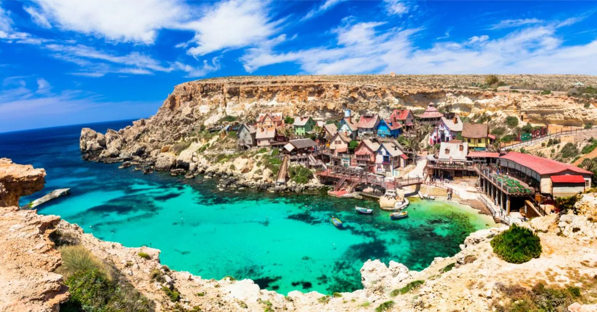 Beach cove in Malta