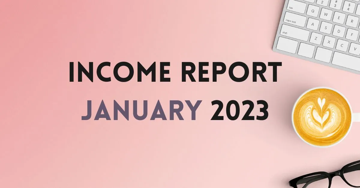 blog income report January 2023